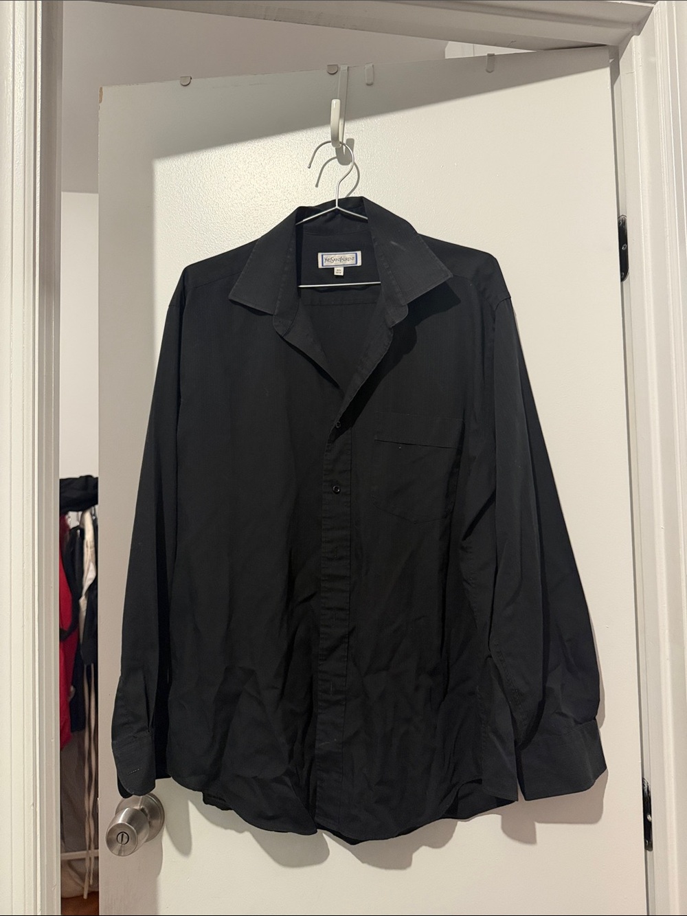 Vintage YSL Black Button Down